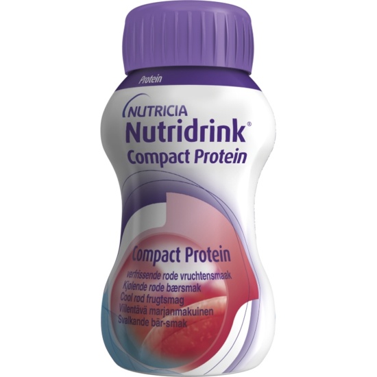 NUTRIDRINK COMPACT PROTEIN - AROMA RACORITOARE DE FRUCTE ROSII X 500ML (4X125ML)