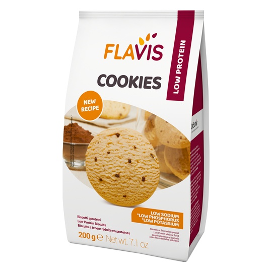 FLAVIS COOKIES - Biscuiti cu continut proteic scazut 200g
