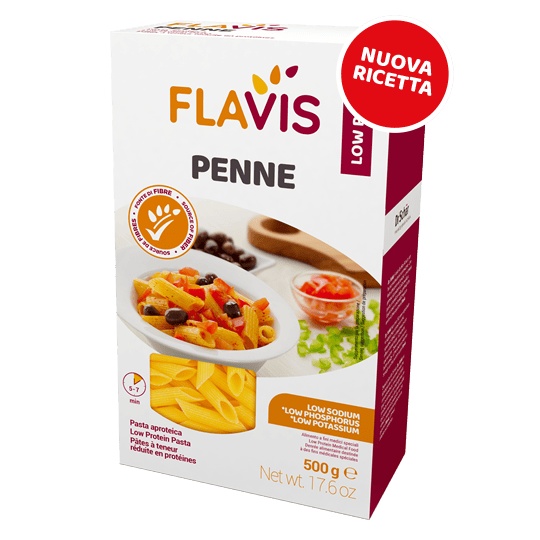 FLAVIS PENNE - Paste cu continut proteic scazut 500g