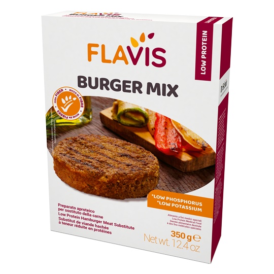FLAVIS BURGER MIX - Amestec de burger vegetal cu continut proteic scazut 350g
