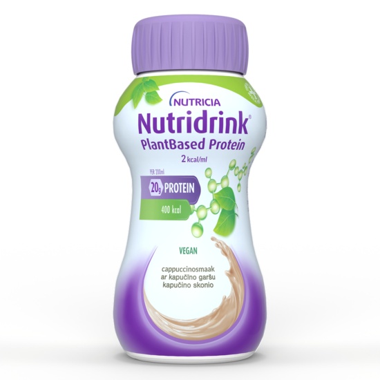 NUTRIDRINK PROTEIN 2KCAL PE BAZA DE PLANTE - AROMA DE CAPPUCCINO 4X200ML