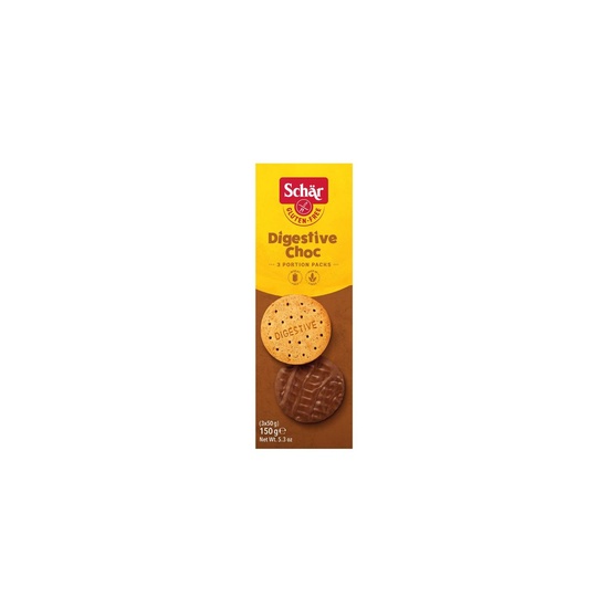 Digestive Choc - Biscuiti digestivi cu ciocolata fara gluten x 150 g 