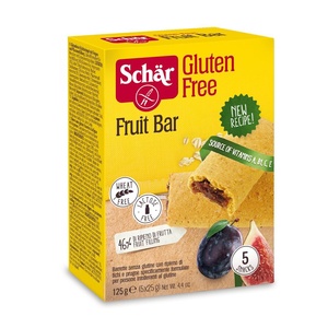 Fruit Bar - Batoane fara gluten cu umplutura de prune si smochine x 125 g 