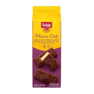 Pausa Ciok - Prajiturele fara gluten cu crema de lapte invelite in ciocolata x 350 g 